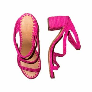 Carrie Forbes Salah Woven Raffia Sandal